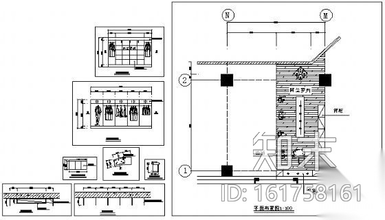 某店面装修设计图cad施工图下载【ID:161758161】