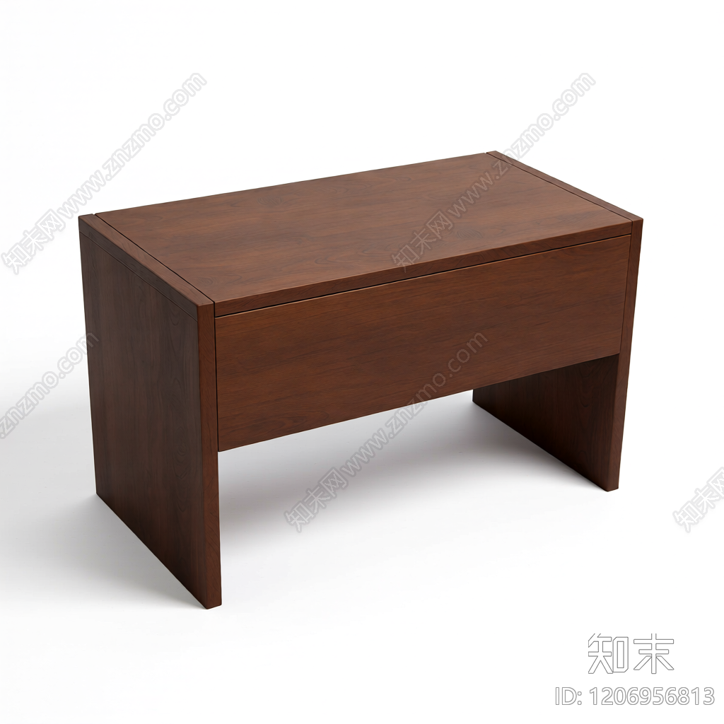 L型木制茶几3D模型下载【ID:1206956813】