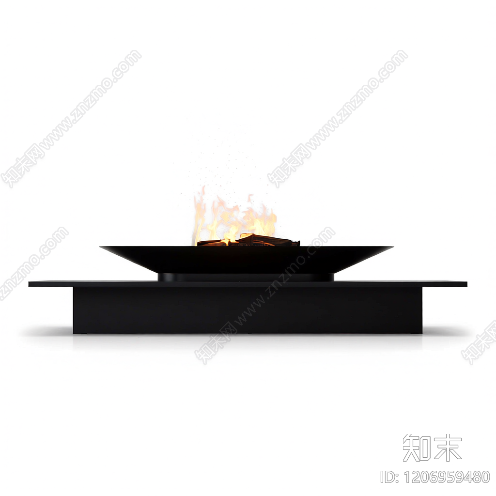 户外火盆装饰组件3D模型下载【ID:1206959480】