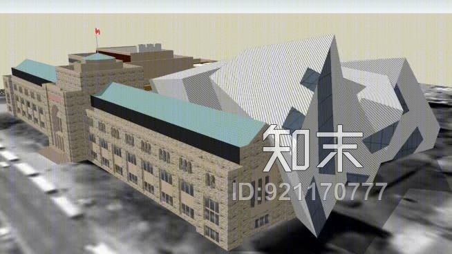 安大略皇家博物馆SU模型下载【ID:921170777】