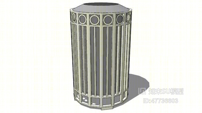 垃圾桶SU模型下载【ID:47736603】