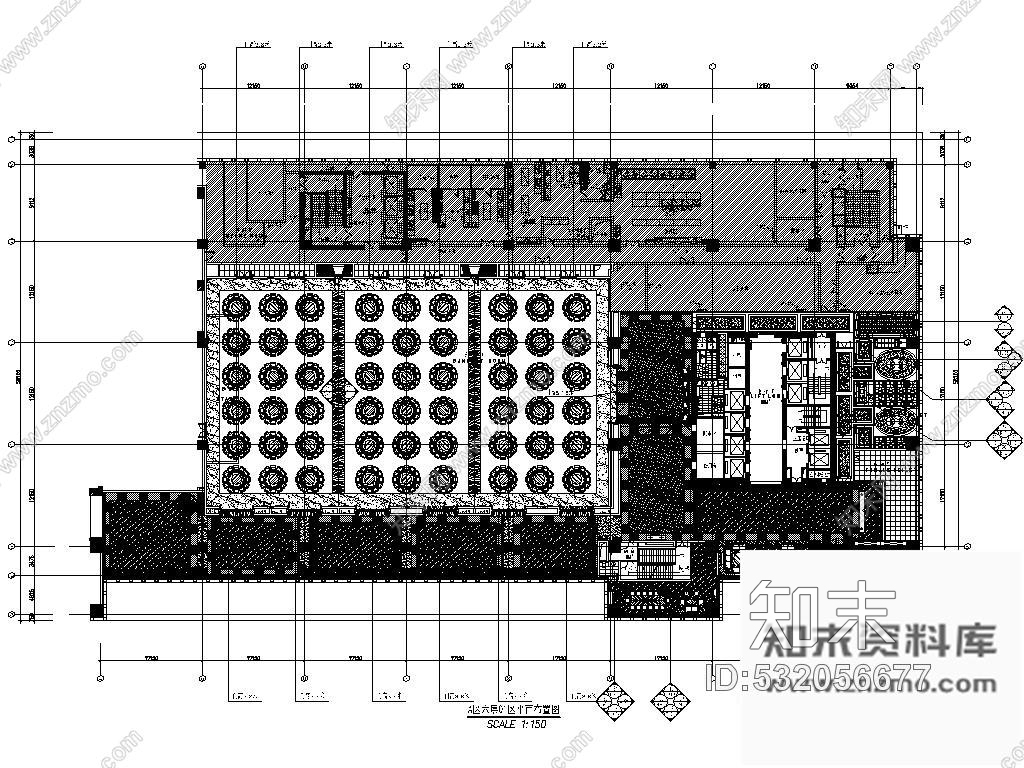 施工图酒店豪华宴会厅装修图含实景cad施工图下载【ID:532056677】
