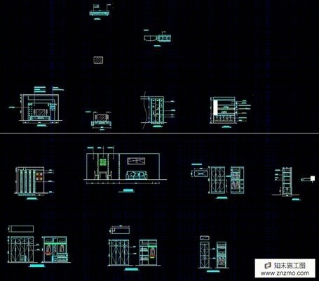 现代简约风格的江景风施工图cad施工图下载【ID:36917661】