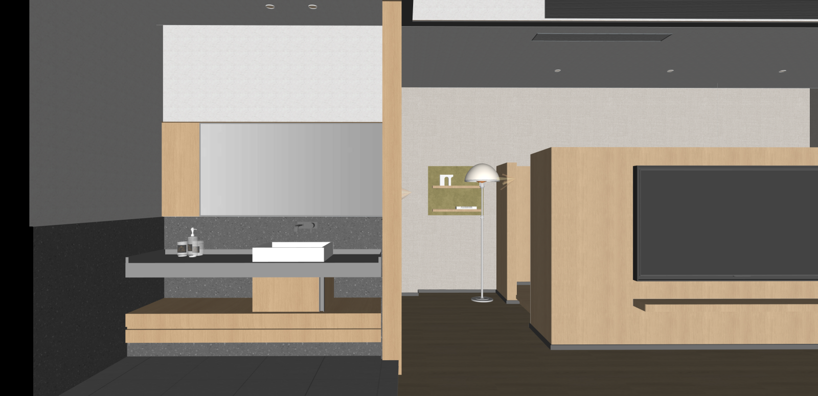 现代酒店客房SU模型下载【ID:1216067315】