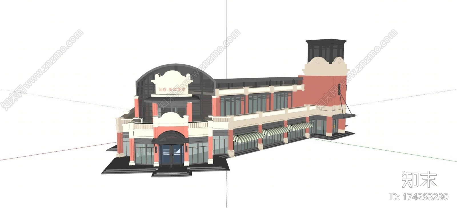 欧式咖啡厅SU模型下载【ID:174283230】