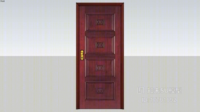 单开门SU模型下载【ID:17701092】