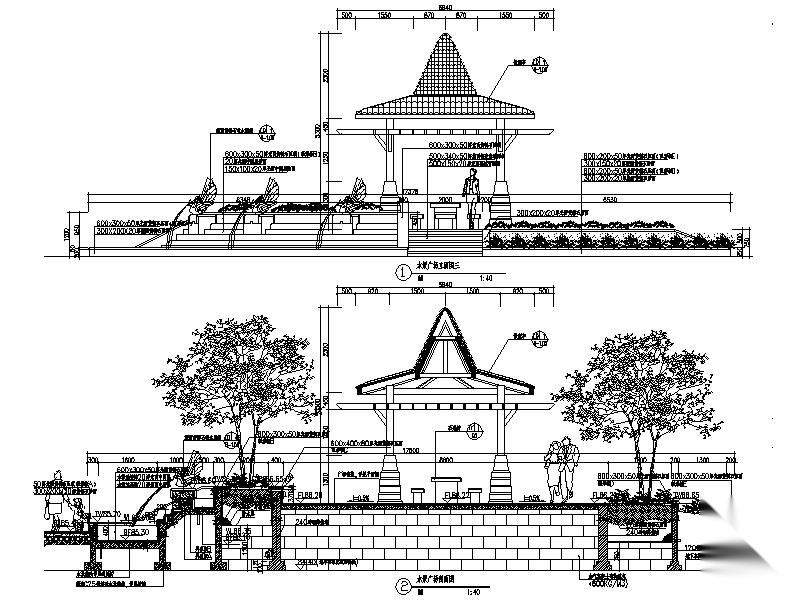 [广西]高档世纪花园景观设计全套施工图施工图下载【ID:161072117】