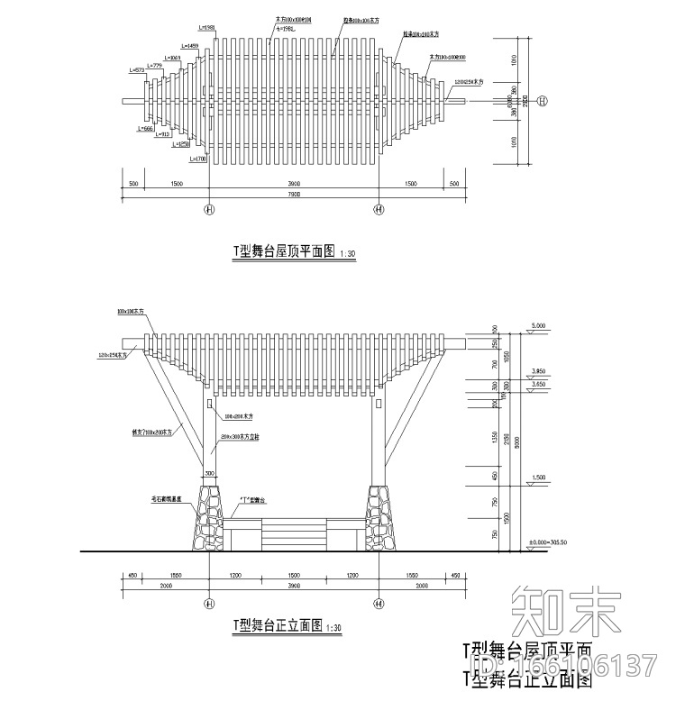 46套景观大门入口CAD施工图施工图下载【ID:166106137】