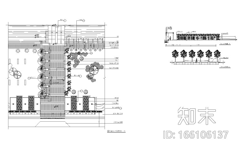 46套景观大门入口CAD施工图施工图下载【ID:166106137】