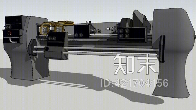 金属车床SU模型下载【ID:421704156】