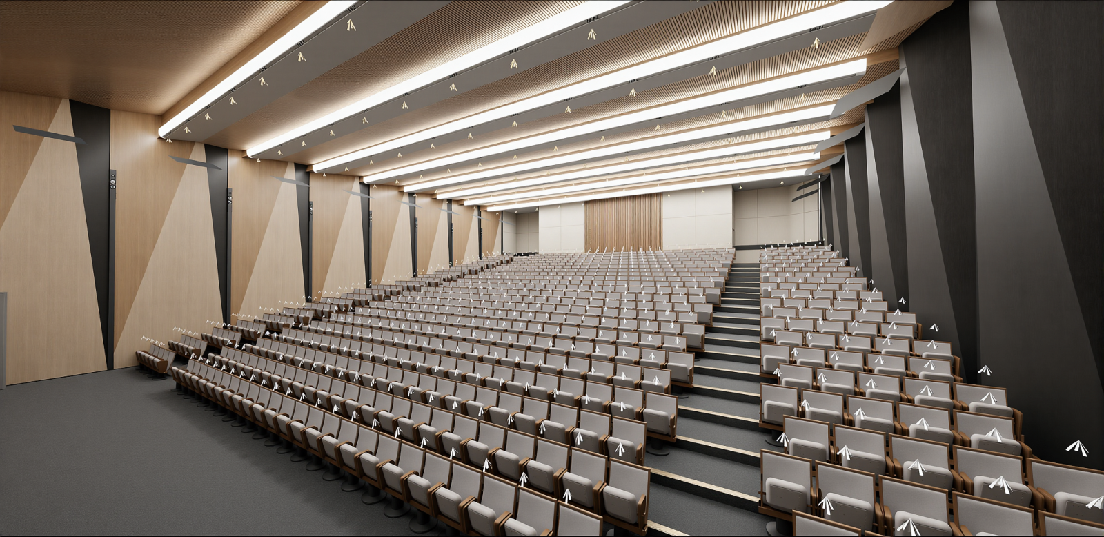 现代报告厅SU模型下载【ID:1215200955】