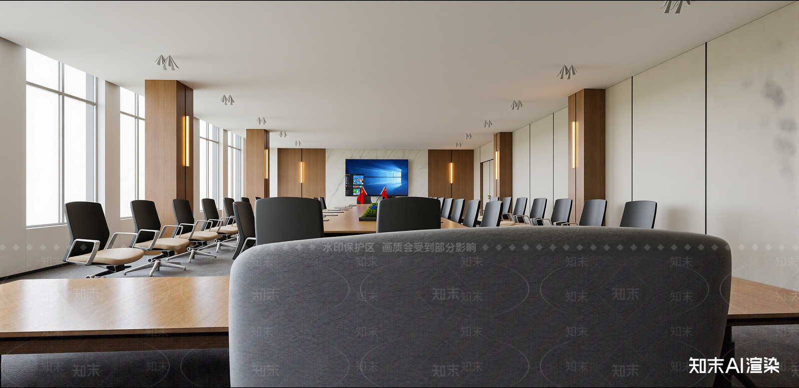 现代党建室SU模型下载【ID:1216075474】