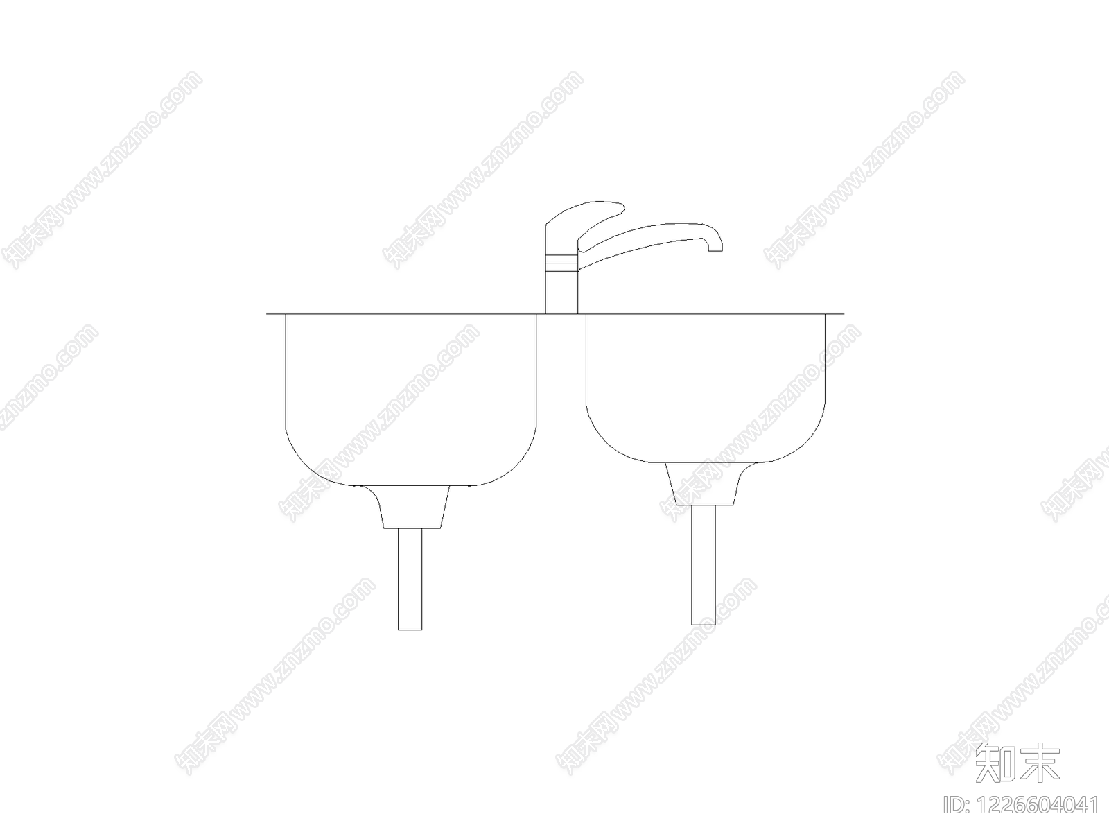 厨房设施cad施工图下载【ID:1226604041】
