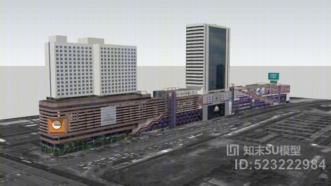 财富rachadaphisek镇路，曼谷SU模型下载【ID:523222984】