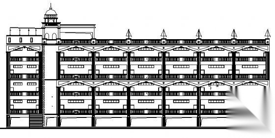 某四层小学建筑施工图cad施工图下载【ID:151575118】