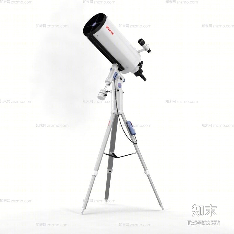 白色望远镜3D模型下载【ID:50809573】