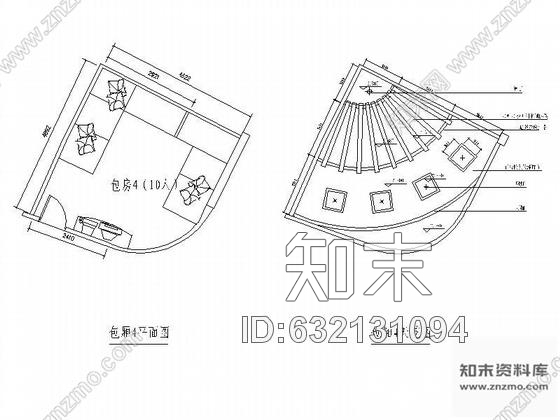 KTV包房设计方案cad施工图下载【ID:632131094】