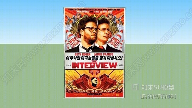 访谈-回忆“圣诞节”单张电影海报27×40双面（未框）SU模型下载【ID:930783691】