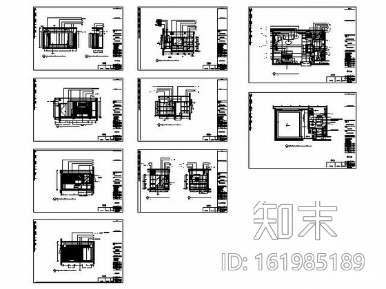 上海五星酒店客房装修图cad施工图下载【ID:161985189】