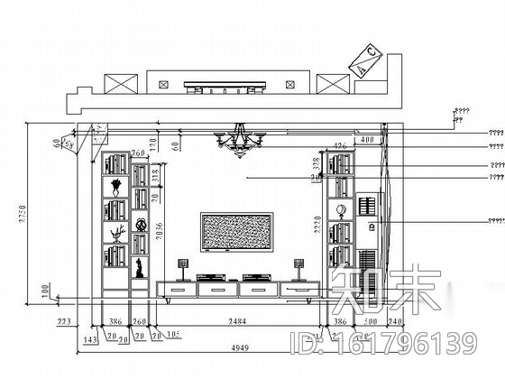 现代简洁风格两居室装修图（含效果图）cad施工图下载【ID:161796139】