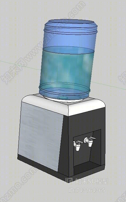 现代饮水机SU模型下载【ID:743164365】