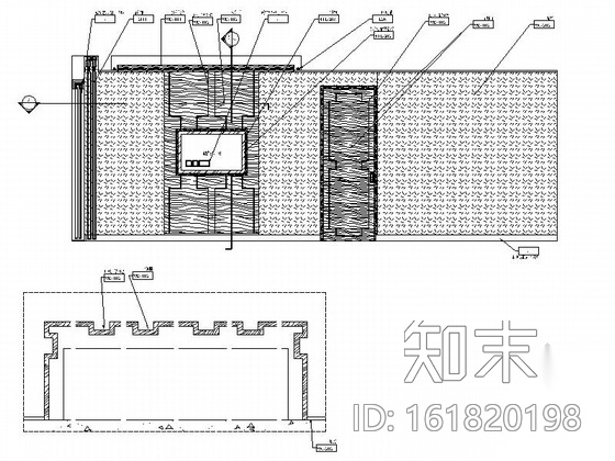 [广东]温泉景区休闲会所室内装修施工图（含物料表）cad施工图下载【ID:161820198】