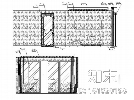[广东]温泉景区休闲会所室内装修施工图（含物料表）cad施工图下载【ID:161820198】