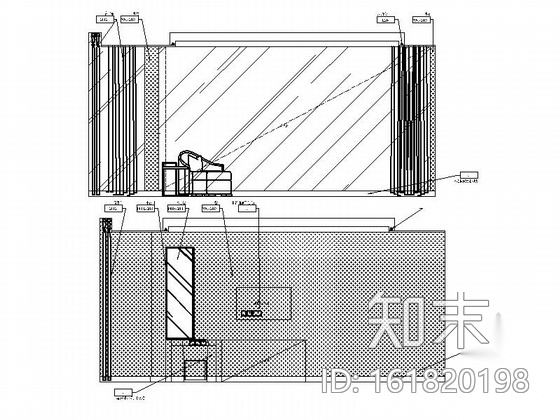 [广东]温泉景区休闲会所室内装修施工图（含物料表）cad施工图下载【ID:161820198】