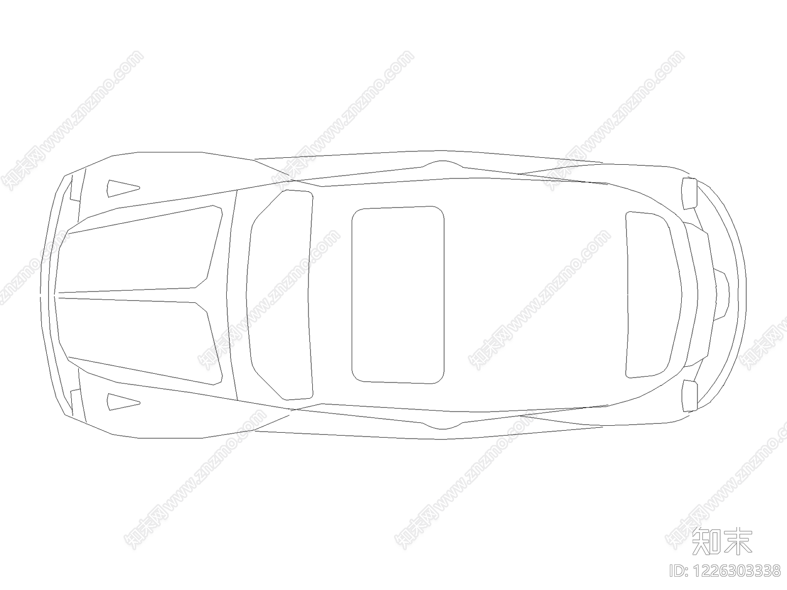 交通工具图块cad施工图下载【ID:1226303338】