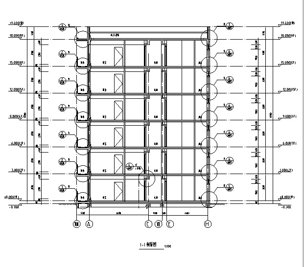 [吉林]16年最新10栋公寓楼框剪结构建筑施工图（含全专业...cad施工图下载【ID:149775188】