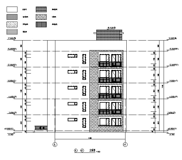 [吉林]16年最新10栋公寓楼框剪结构建筑施工图（含全专业...cad施工图下载【ID:149775188】