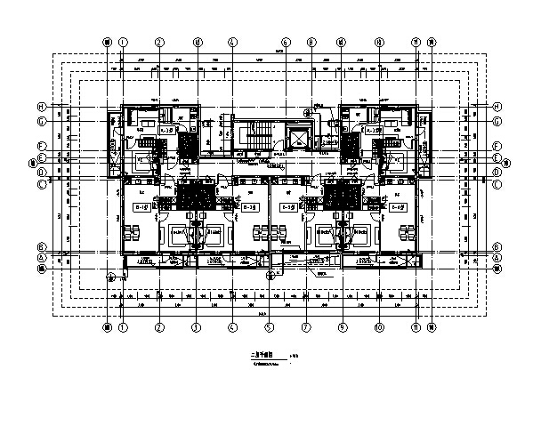 [吉林]16年最新10栋公寓楼框剪结构建筑施工图（含全专业...cad施工图下载【ID:149775188】