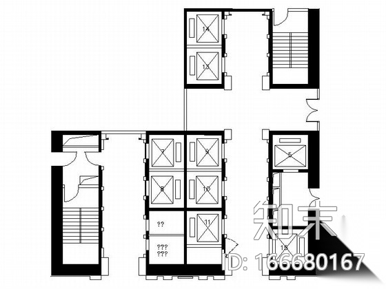 [长沙]知名酒店豪华电梯厅装修图（含效果）cad施工图下载【ID:166680167】