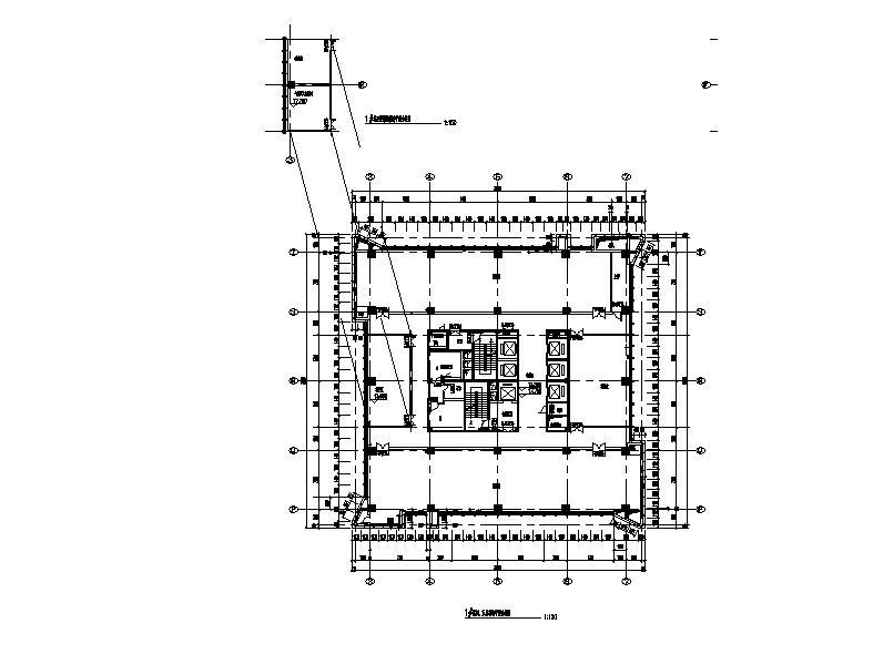 [浙江]超高层塔式连廊办公楼建筑施工图施工图下载【ID:149960139】