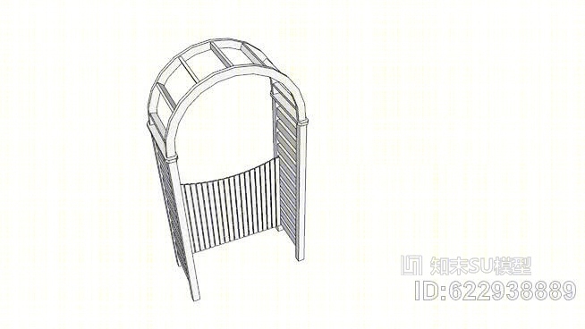 白拱门SU模型下载【ID:622938889】