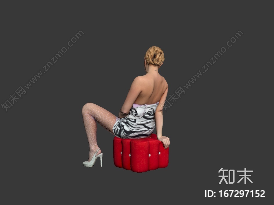 真实美女CG模型下载【ID:167297152】