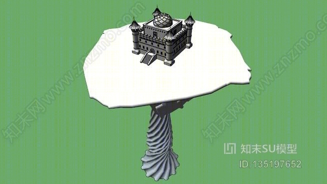 树上的城堡SU模型下载【ID:135197652】