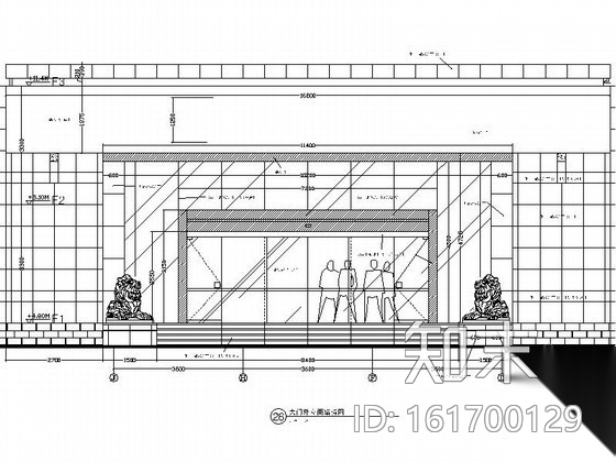 建行营业大厅室内施工图cad施工图下载【ID:161700129】