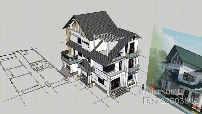 越野别墅SU模型下载【ID:922603842】