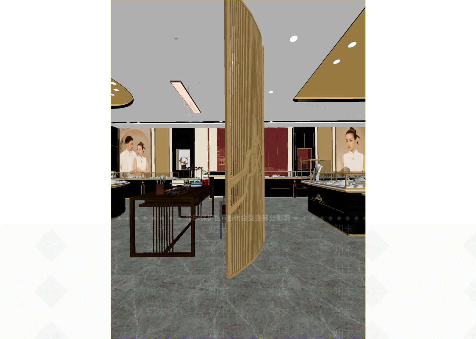新中式其他展厅3D模型下载【ID:1214765493】