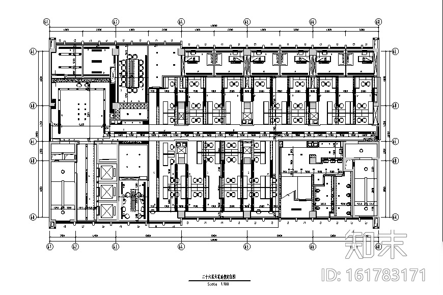 现代风格民发集团办公空间设计施工图（附效果图）cad施工图下载【ID:161783171】
