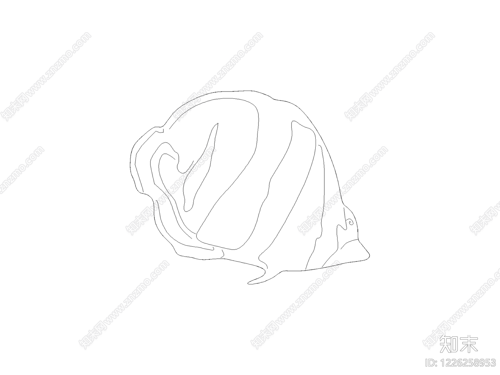 陈设类立面挂画cad施工图下载【ID:1226258953】