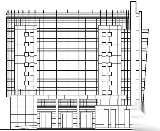 某十层少年宫建筑方案图cad施工图下载【ID:151619108】