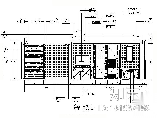 [哈尔滨]五星酒店标准套房施工图cad施工图下载【ID:161987158】