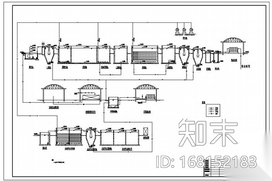 四川某农药厂家污水治理工艺竣工图cad施工图下载【ID:168152183】