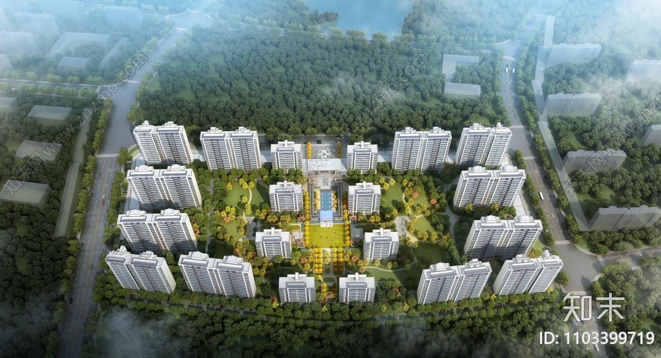 延安高层居住区规划设计方案文本下载【ID:1103399719】