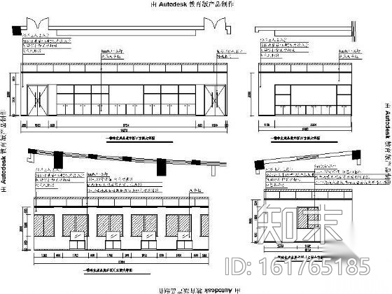 [安徽]某办公大楼室内装修图cad施工图下载【ID:161765185】