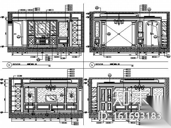 [上海]欧式豪华别墅s24施工图（含实景）cad施工图下载【ID:161693183】