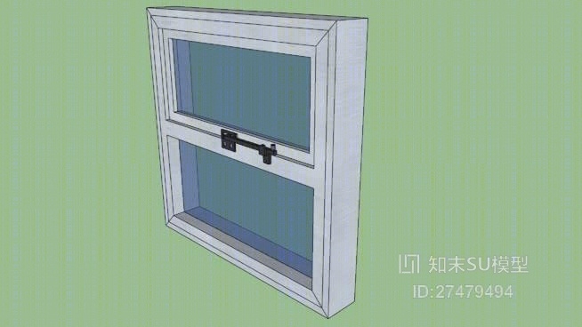 平开窗SU模型下载【ID:918038269】