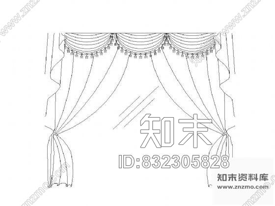 图块/节点幽雅窗帘立面图块集施工图下载【ID:832305828】